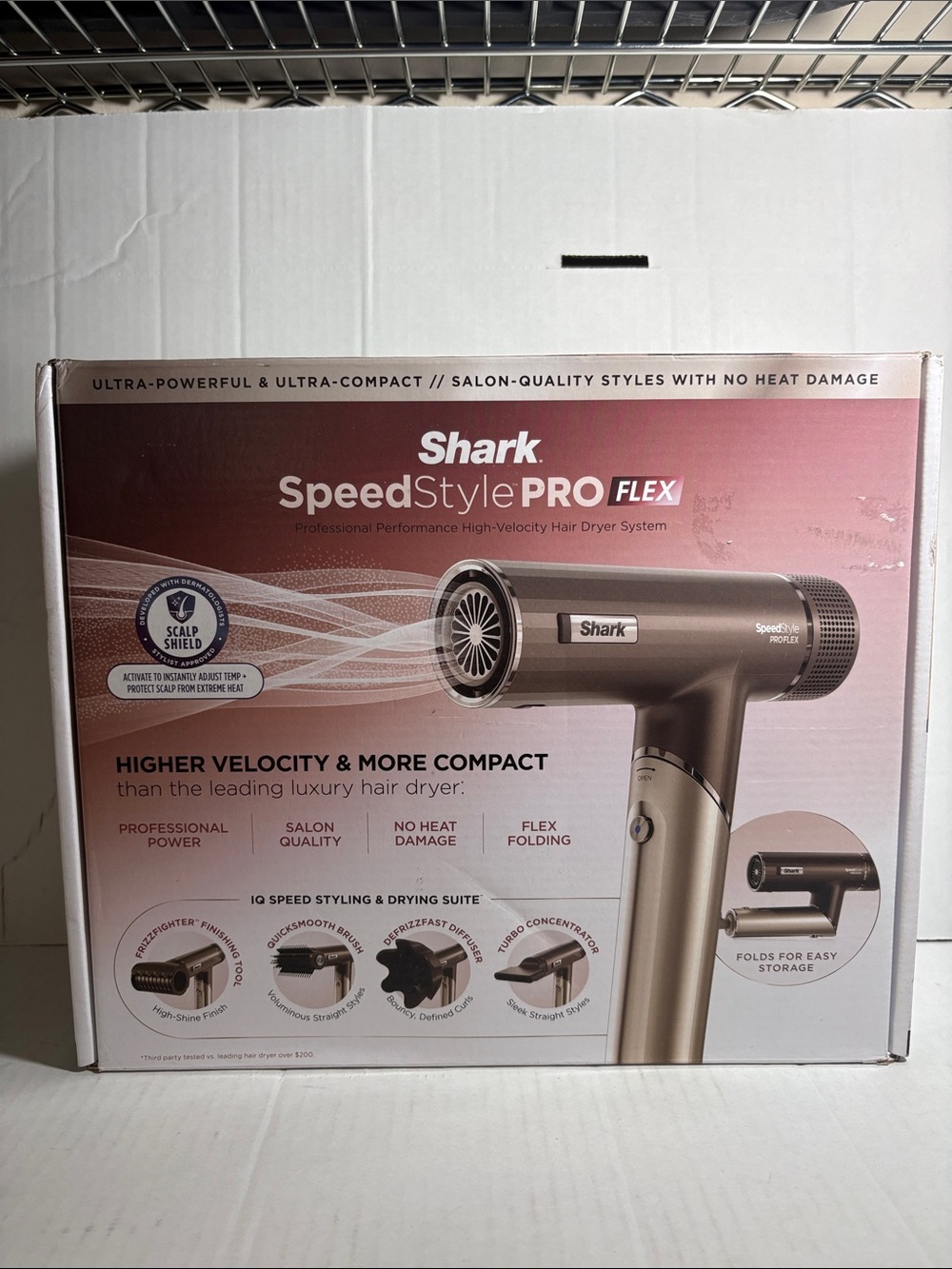 Shark SpeedStyle PRO FLEX Hair Dryer - Rose Gold